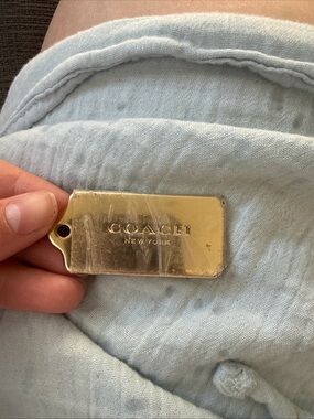 Coach Gold-Tone/Brass Handbag Tag